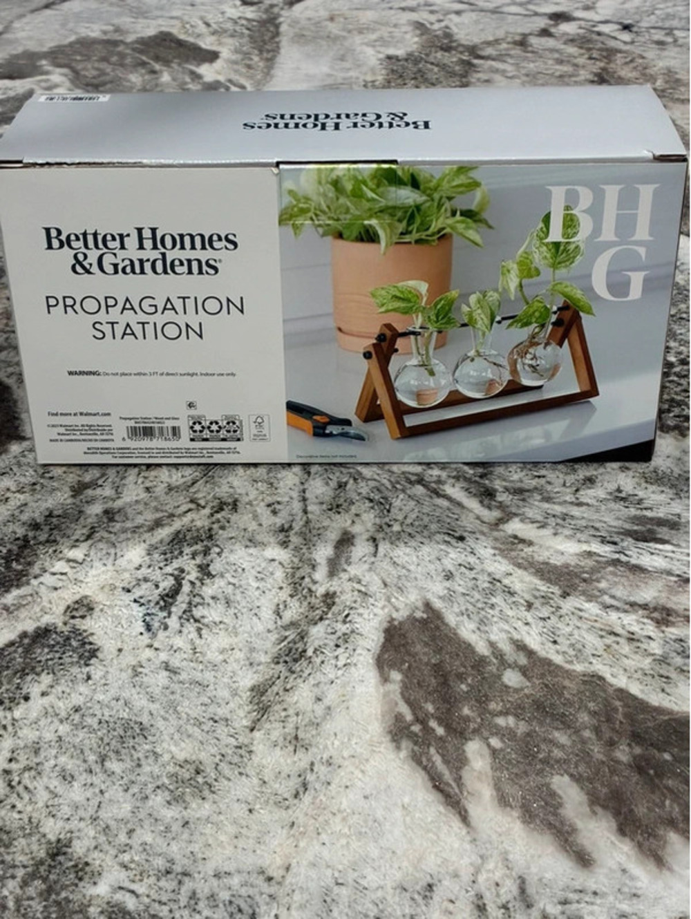 Better Homes & Gardens Propagation Station Plant Propagator with Glass Vials and